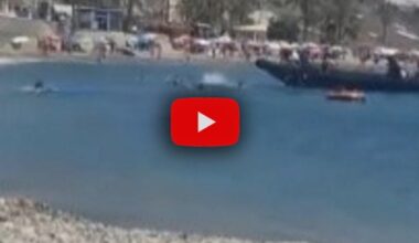 migranti tra i bagnanti in fuga; il Video