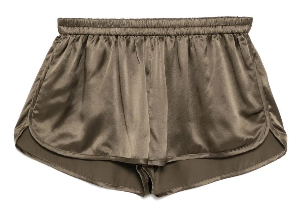 Shorts in seta effetto boxe, Christopher Esber