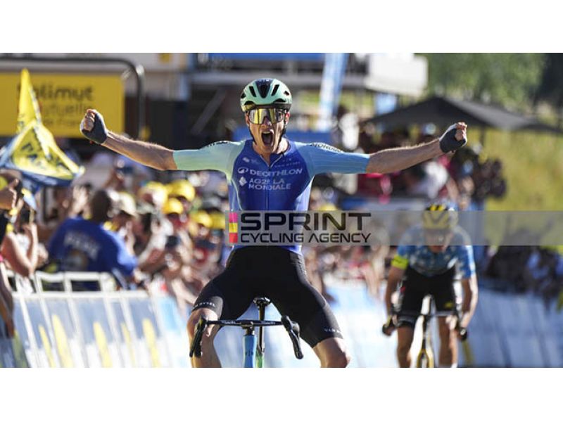 TOUR DE L'AIN. FUGA A DUE, PRODHOMME BATTE UIJTDEBROEKS. 8° BRAMBILLA