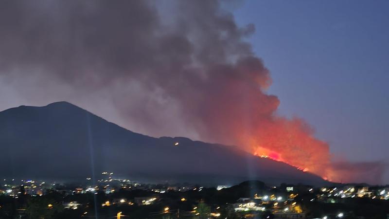 Roghi sul Vesuvio, tre volontari veronesi nella squadra veneta in soccorso della Campania