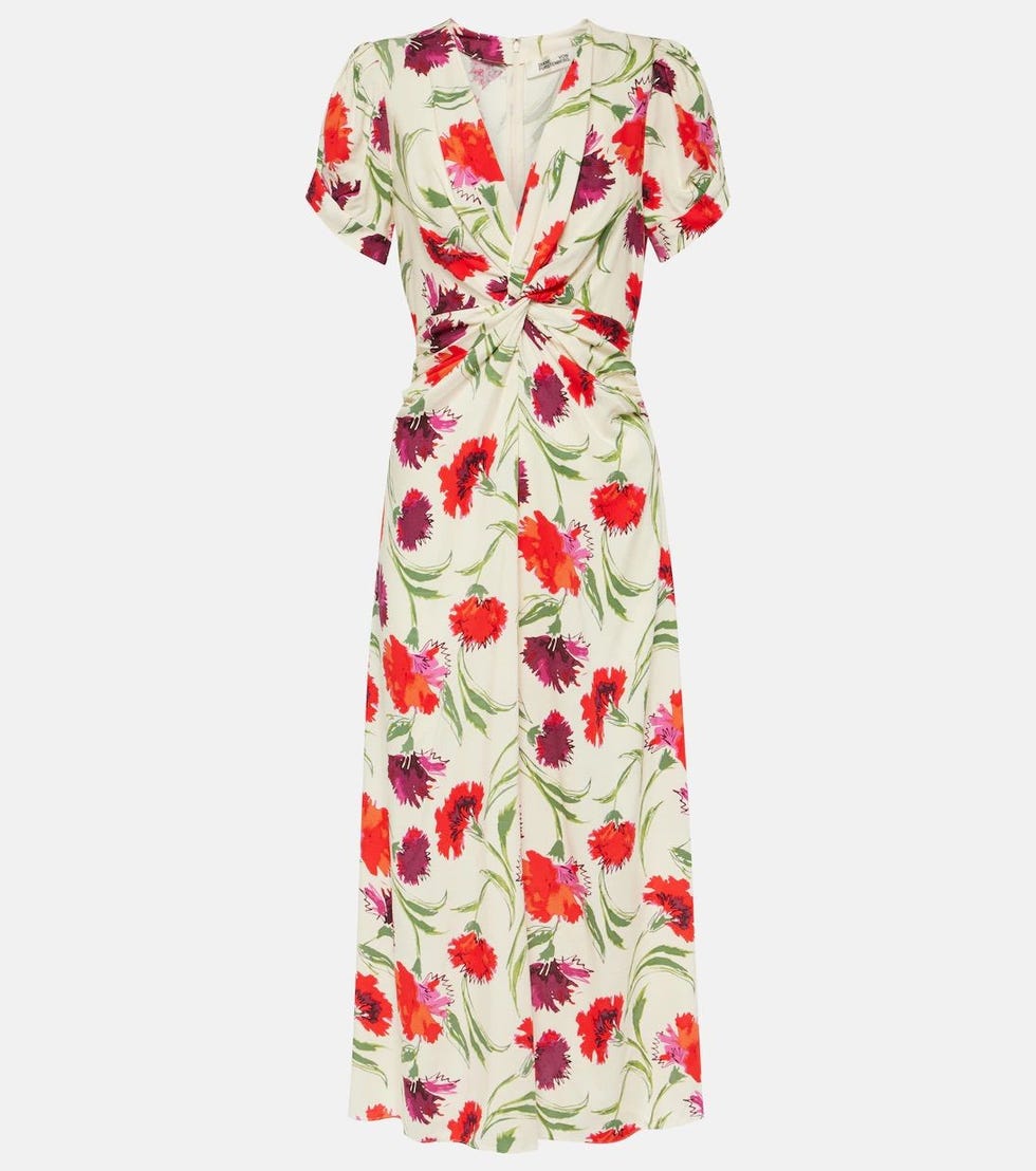 Abito midi Clark con stampa floreale, Diane von Fürstenberg 