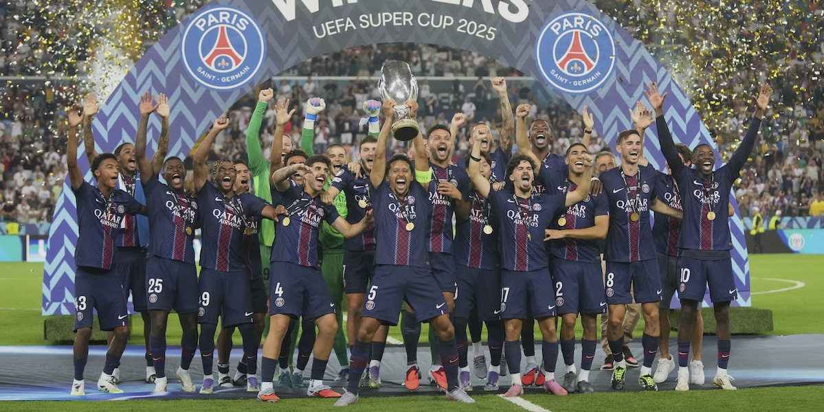 Il Paris Saint-Germain ha vinto la Supercoppa europea