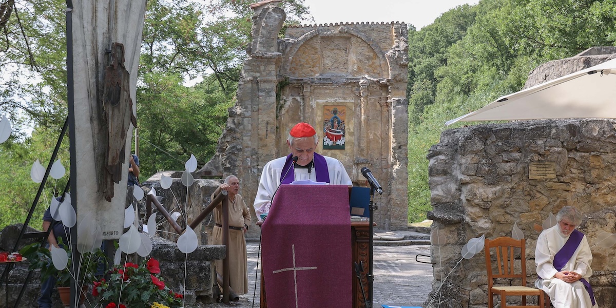 A Marzabotto il cardinale Zuppi ha letto i nomi degli oltre 12mila bambini uccisi dal 7 ottobre 2023 a Gaza e in Israele