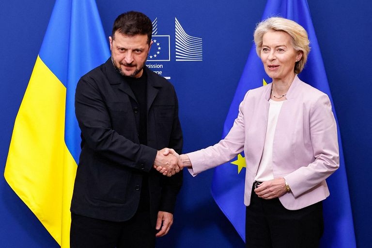 Conferenza stampa congiunta tra Zelensky Ursula von der Leyen - 17 agosto 2025