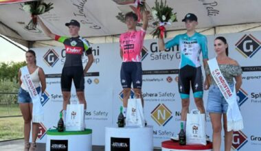 GP CUOIO E DELLE PELLI. ZOCO VINCE SUI COMPAGNI DI FUGA FORLIN, FRACASSO E IL FRANCESE QUEAU