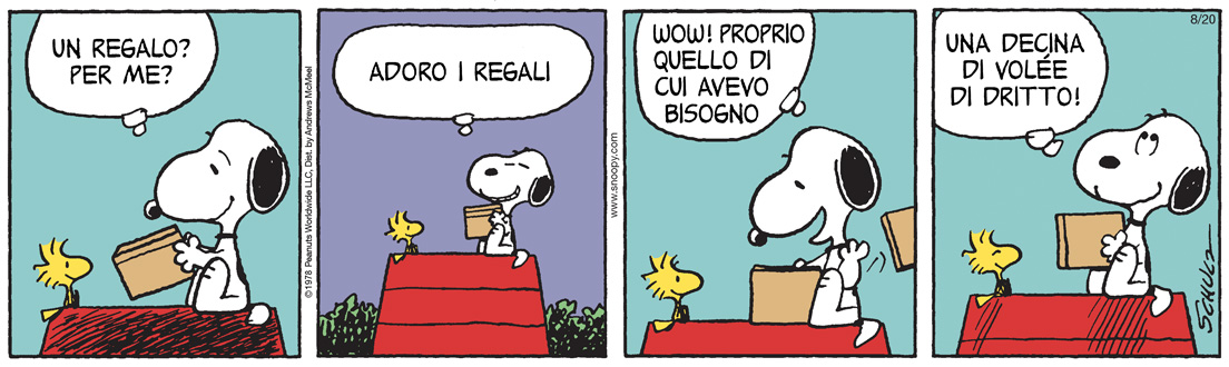 Peanuts 2025 agosto 20