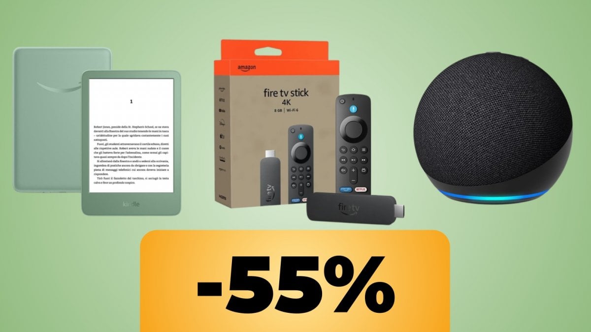 I prodotti Amazon sono in maxi offerta: promo e sconti fino al 55%, eccoli tutti