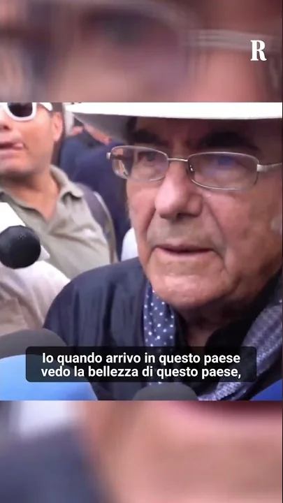 Al Bano ricorda Pippo Baudo nel giorno dei funerali a Militello - YouTube