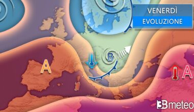 Attenzione ancora a qualche temporale tra venerdì e il weekend, localmente forte. « 3B Meteo