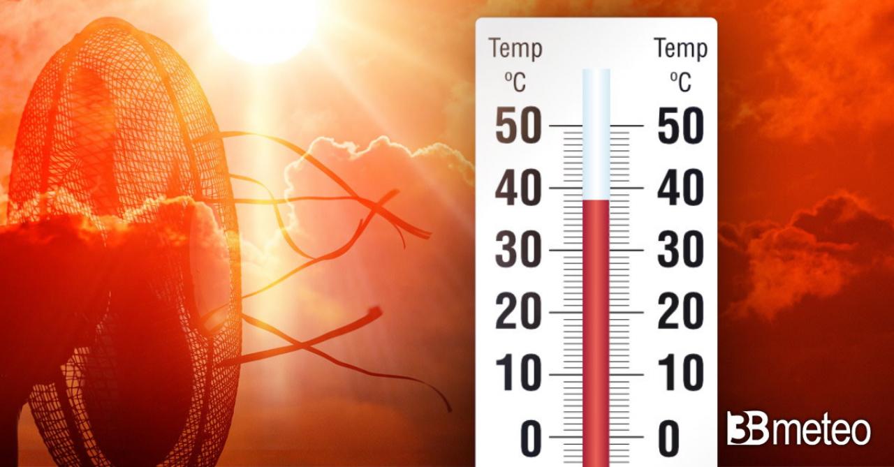 Meteo Temperature - Breve ondata di caldo africano in arrivo con punte di 38°C ma non ovunque. Mappe « 3B Meteo