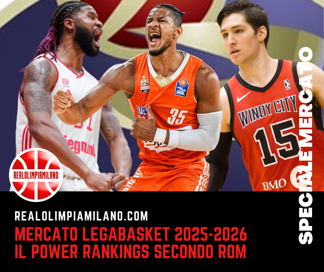 Mercato LBA 2025-2026, un primo Power Rankings. Tutte dietro a Olimpia Milano