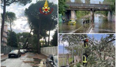 Maltempo in Romagna, allagamenti e alberi caduti a Milano Marittima e Cesenatico. FOTO - Sky TG24