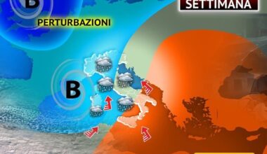 Prossima Settimana, doppia perturbazione atlantica in arrivo, le aree interessate