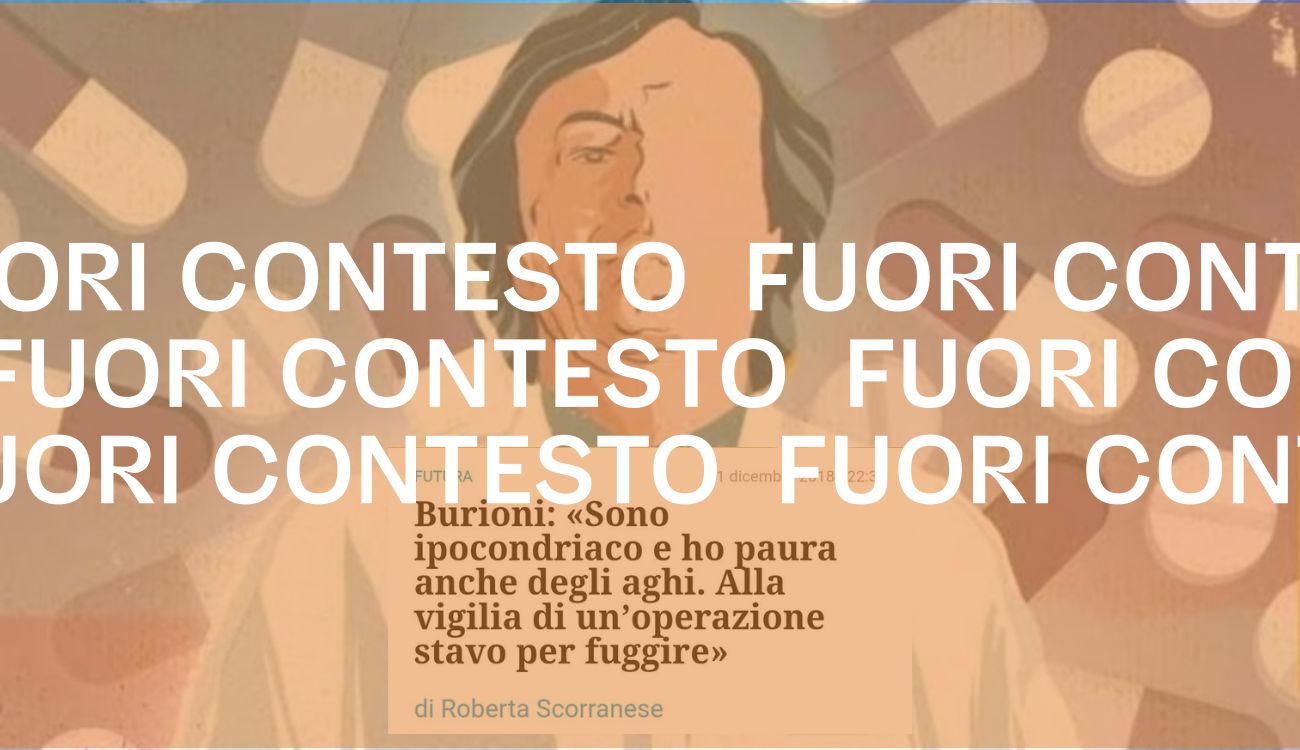 La paura degli aghi di Burioni non significa che il virologo non si sia vaccinato