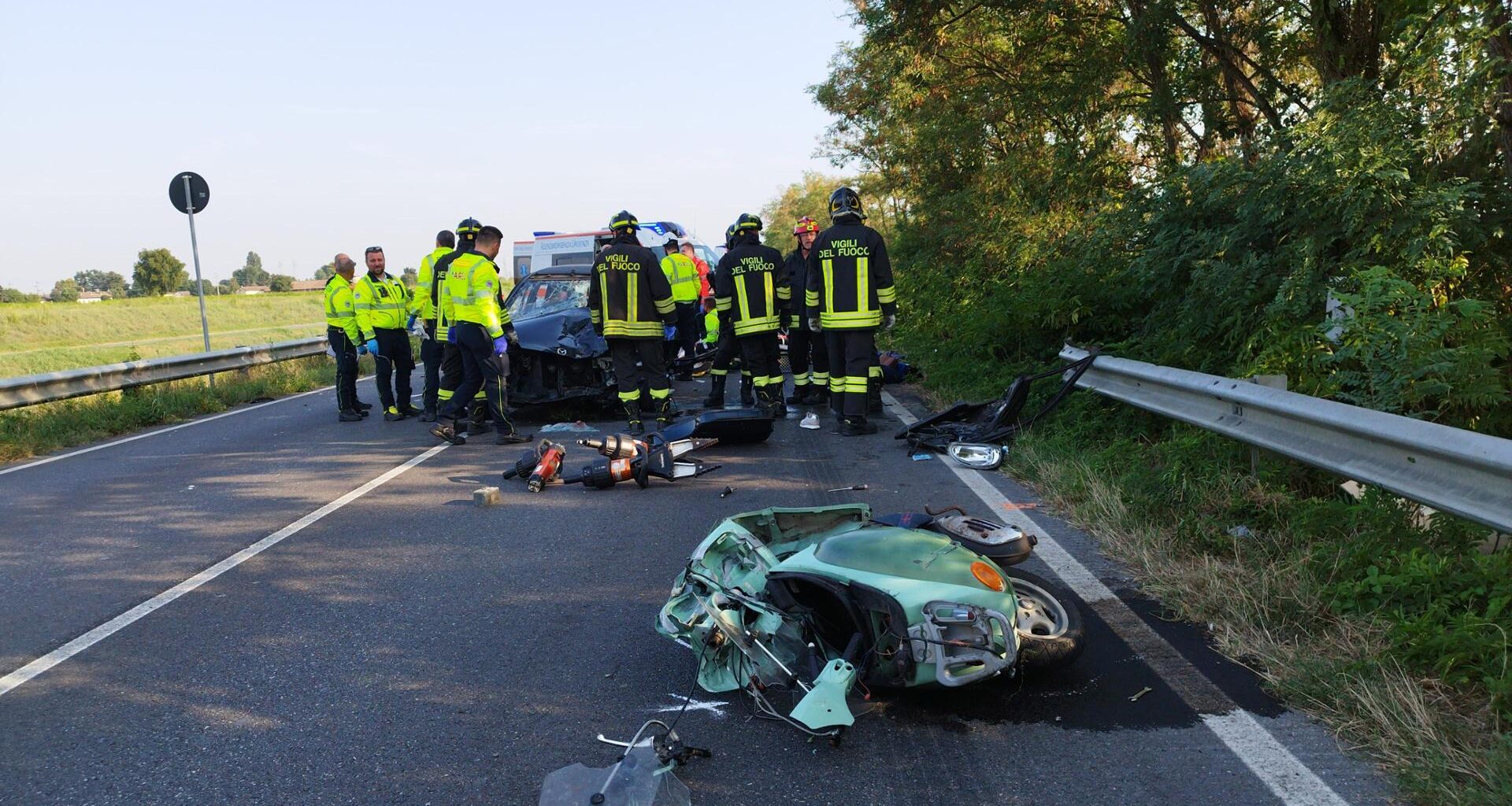 Tre morti nello schianto tra Pavia e Borgarello