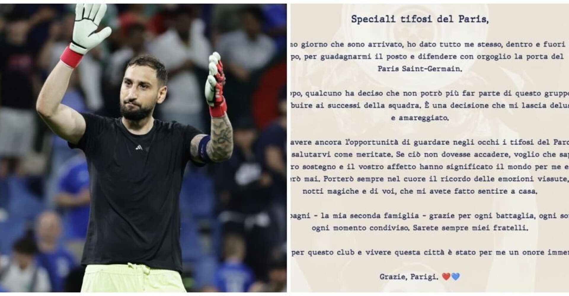 "Deluso e amareggiato, qualcuno al Psg ha deciso..."