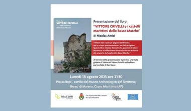 Cupra, Crivelli a Marano: presentazione del libro di Nicolas Amici e visita alla chiesa di San Basso