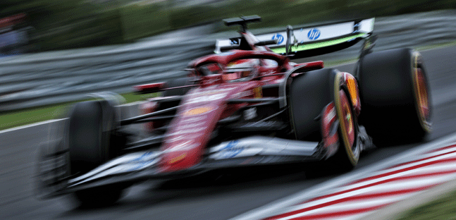 Budapest - Libere 1<br />Leclerc bracca le due McLaren