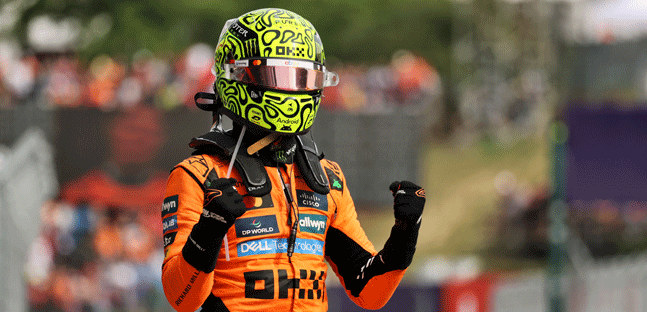 Capolavoro Norris, Piastri che rischio<br />Ferrari sbaglia le pressioni delle gomme