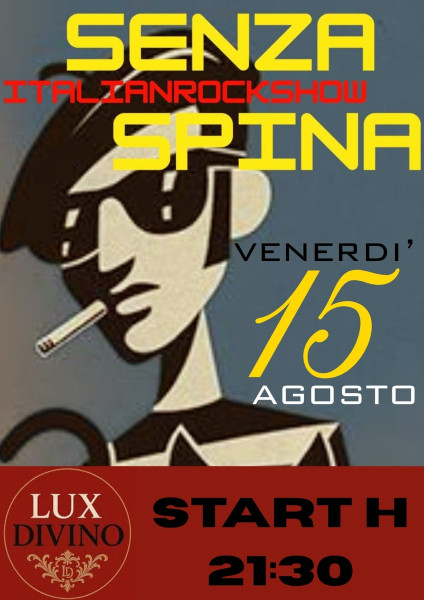 Senzaspina Italian rock show - Sava - il Tacco di Bacco