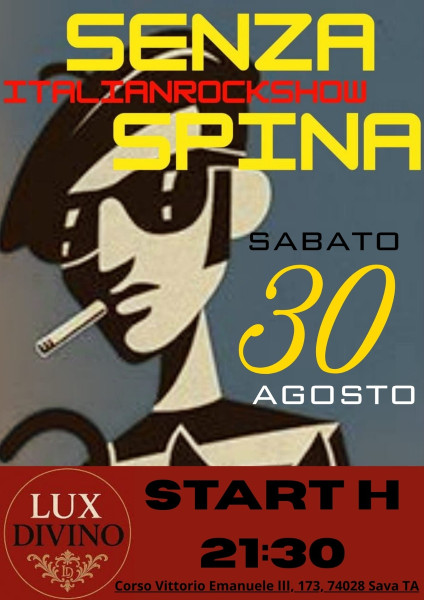 Senzaspina italian rock show - Sava - il Tacco di Bacco