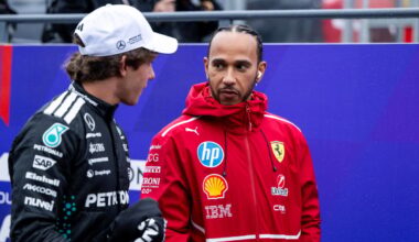 Lewis Hamilton and Kimi Antonelli
