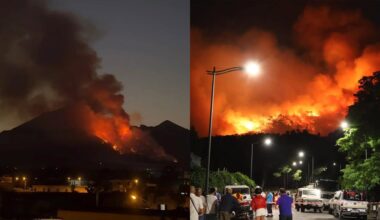 Vesuvio, il fuoco minaccia Terzigno, Ottaviano, Boscotrecase e San Giuseppe Vesuviano mentre distrugge il Parco