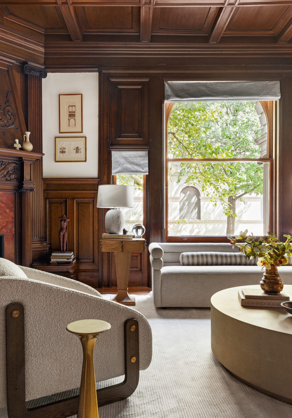 salon paredes madera