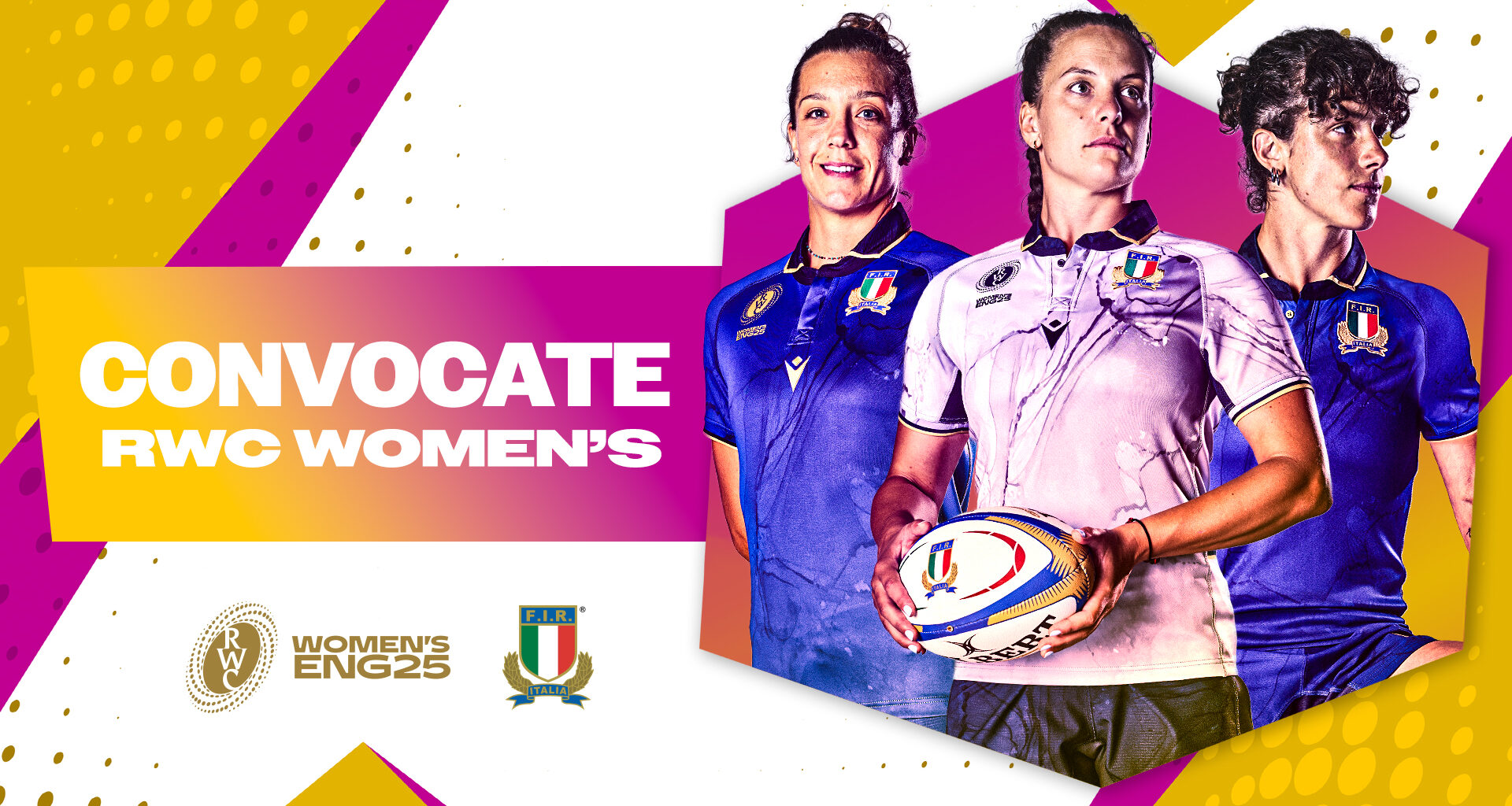 Nazionale Femminile, le 32 convocate per la Rugby World Cup 2025