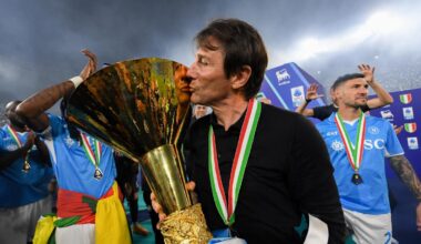 Napoli, Antonio Conte vuole il bis scudetto riuscito solo a Inter, Juve, Milan