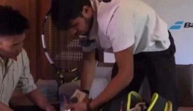 Alcaraz, il santino della nonna nel borsone