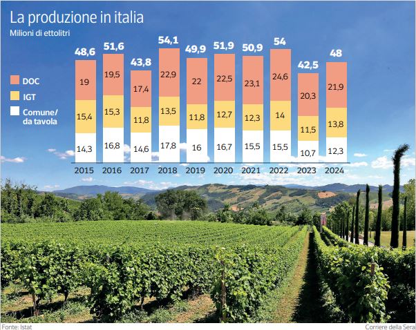 «I consumi di vino calano però resto ottimista. L’Italia impari a produrre meno ma meglio»