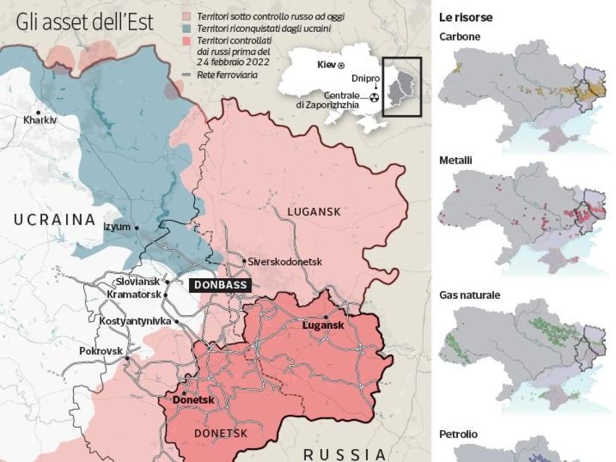 I «tesori» che l'Ucraina rischia di dover cedere alla Russia, ora: dalle terre rare all'acqua