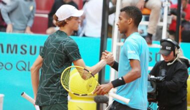 Sinner a Cincinnati sfida Augier-Aliassime, mai sconfitto. I bilanci peggiori di Jannik