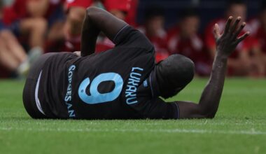 Lukaku, come sta dopo l'infortunio contro l'Olympiacos: risentimento al quadricipite, rischia un mese di stop