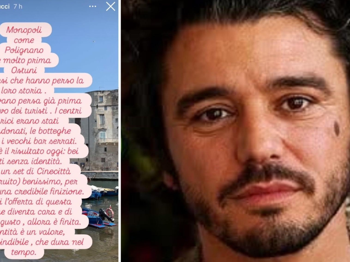 Turismo, l'attore Michele Venitucci bacchetta la sua Puglia: «Monopoli, Polignano e Ostuni hanno perso la loro storia»