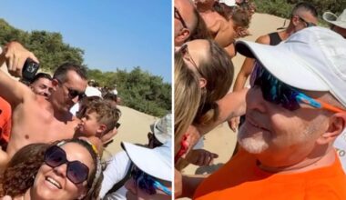 Vasco Rossi, foto e abbracci con i fan a Castellaneta Marina: «L'entusiasmo non teme il caldo»
