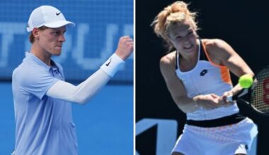 Sinner in coppia con Katerina Siniakova nel doppio misto dello Us Open