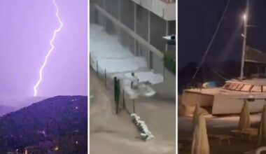 Maltempo in Toscana, nubifragi all'Elba e in Versilia, caduti 109 mila fulmini in 12 ore. Grosseto, messa in salvo un'auto bloccata con a bordo dei ragazzi