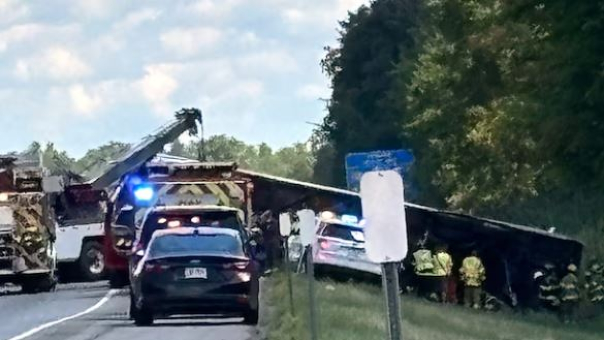 Usa, bus turistico con 50 persone si rovescia: «Ci sono morti, anche un bambino»