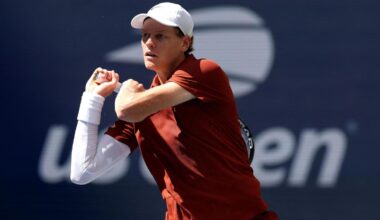 Tennis, Sinner non si allena dopo la partita con Kopriva