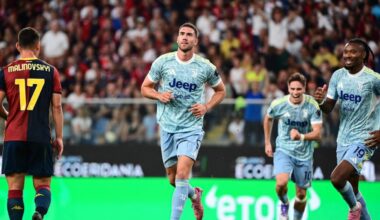 Genoa-Juventus, il risultato 0-1: successo bianconero grazie a un gran colpo di testa di Vlahovic