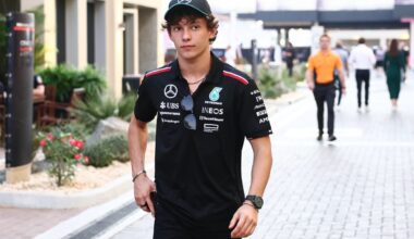 Kimi Antonelli testing for Mercedes in 2024
