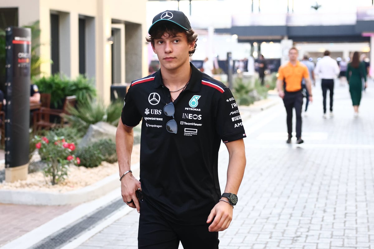 Kimi Antonelli testing for Mercedes in 2024