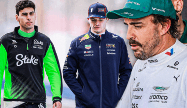 Alonso, Verstappen, Bortoleto, socials