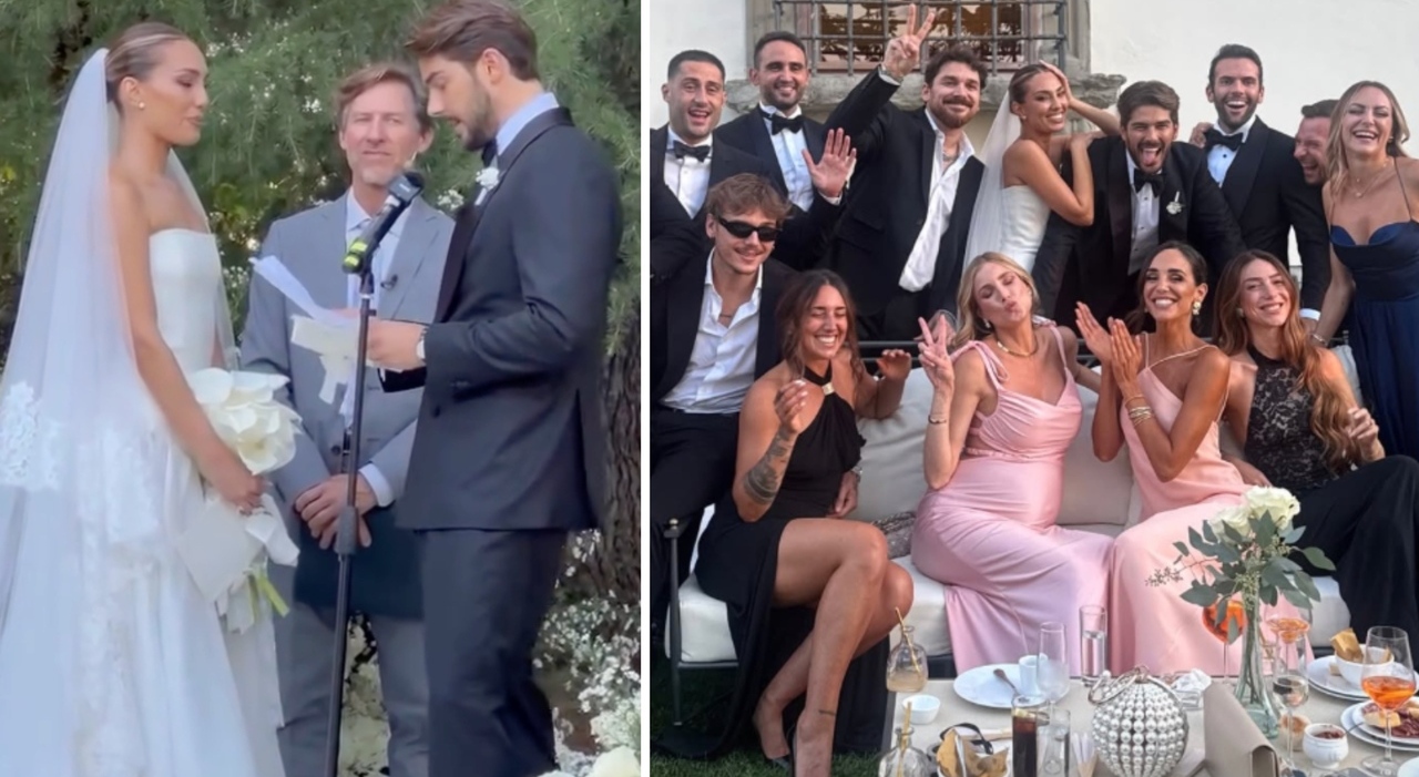 le promesse d'amore, la dedica con la canzone di Checco Zalone e gli invitati vip