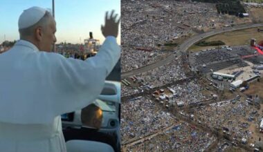 Papa Leone arrivato in elicottero, ora il giro in papamobile. Un milione di ragazzi a Tor Vergata