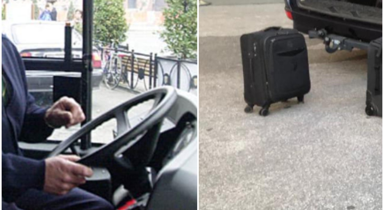 l'allarme dell'autista perché il bagaglio si muoveva