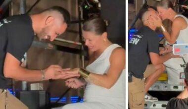 alla fine del concerto per Alessandra Amoroso arriva la proposta di matrimonio del suo Valerio