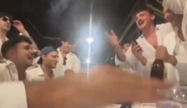 Olly e i suoi amici esagerano a festeggiare in un locale: scoppia la polemica social
